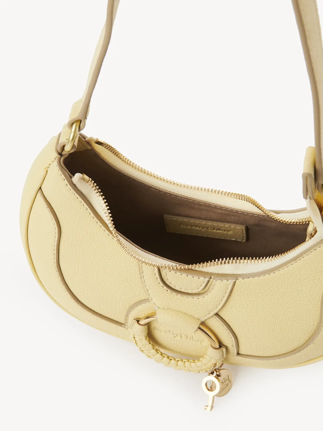 Sacs Porté Épaule-Chloé Sac Demi-Lune Hana Pure Yellow