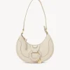 Sacs Porté Épaule-Chloé Sac Demi-Lune Hana Cement Beige