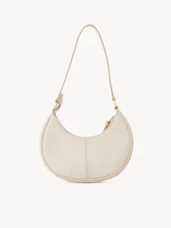 Sacs Porté Épaule-Chloé Sac Demi-Lune Hana Cement Beige