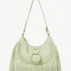 Sacs Porté Épaule-Chloé Sac Demi-Lune Hana Pastel Green