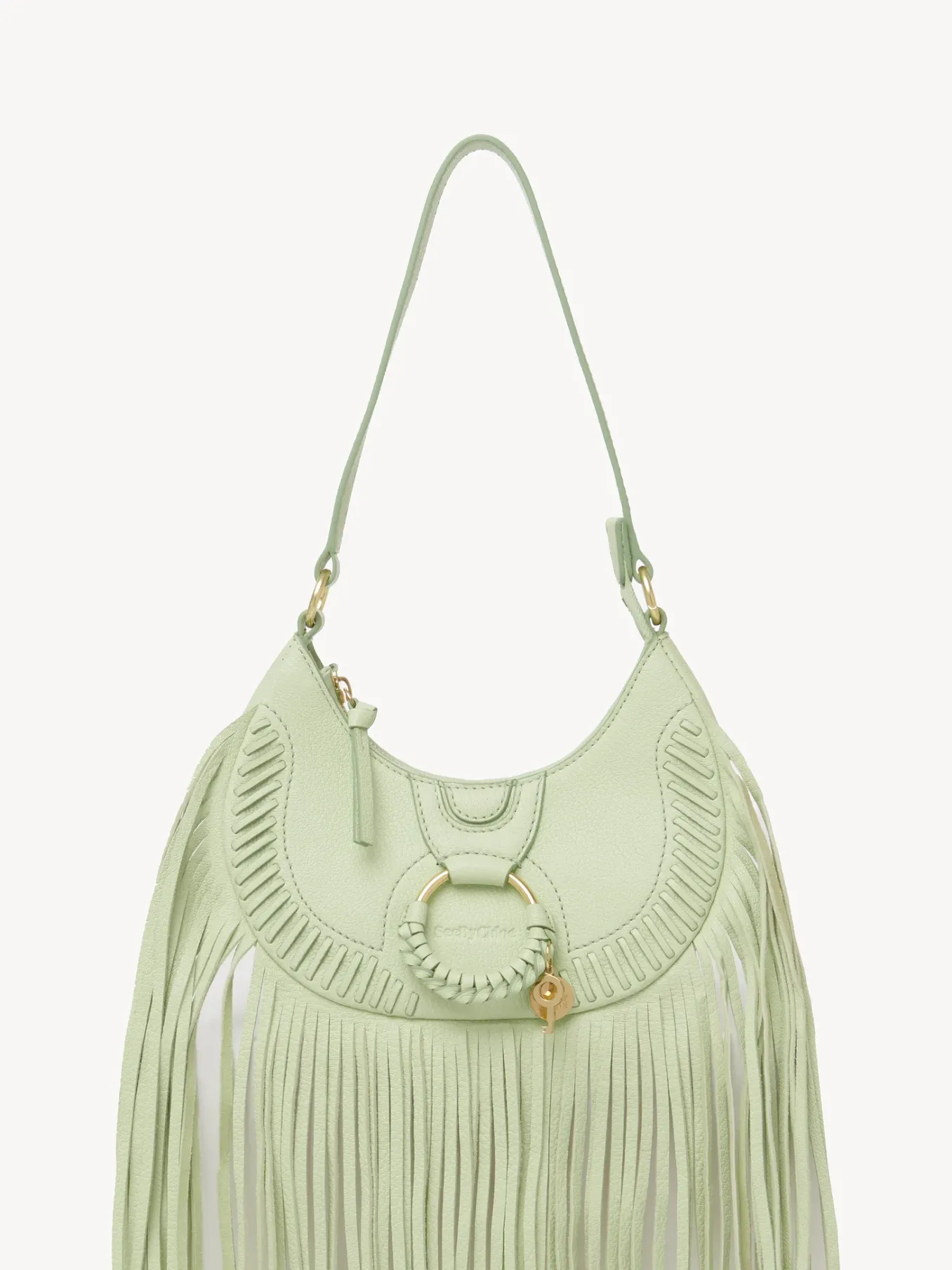 Sacs Porté Épaule-Chloé Sac Demi-Lune Hana Pastel Green