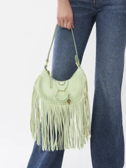 Sacs Porté Épaule-Chloé Sac Demi-Lune Hana Pastel Green