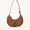 Sacs Porté Épaule-Chloé Sac Demi-Lune Hana Caramello