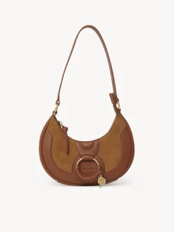 Sacs Porté Épaule-Chloé Sac Demi-Lune Hana Caramello