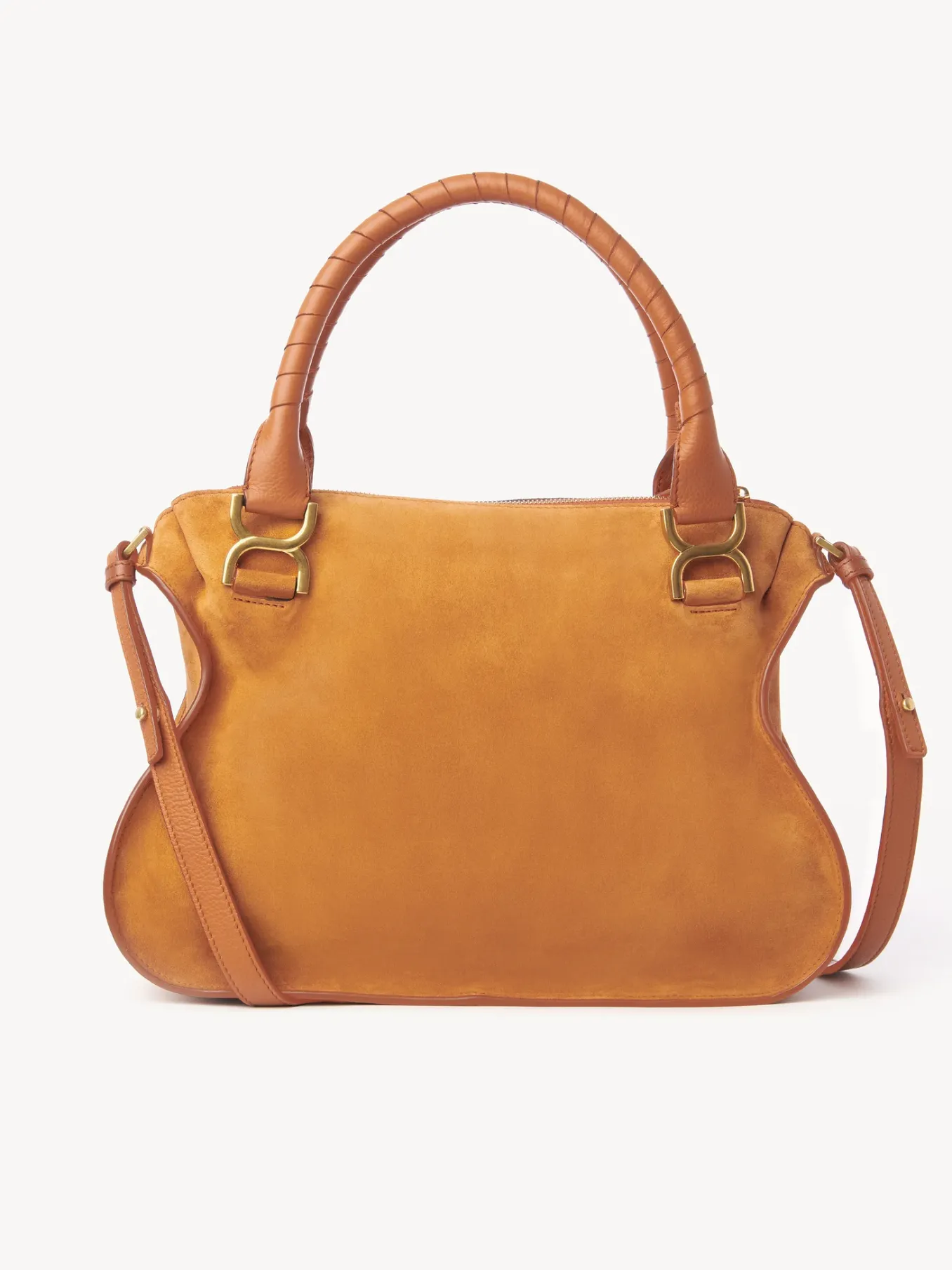 Sacs À Bandoulière-Chloé Sac Double Porte Marcie Henna Orange