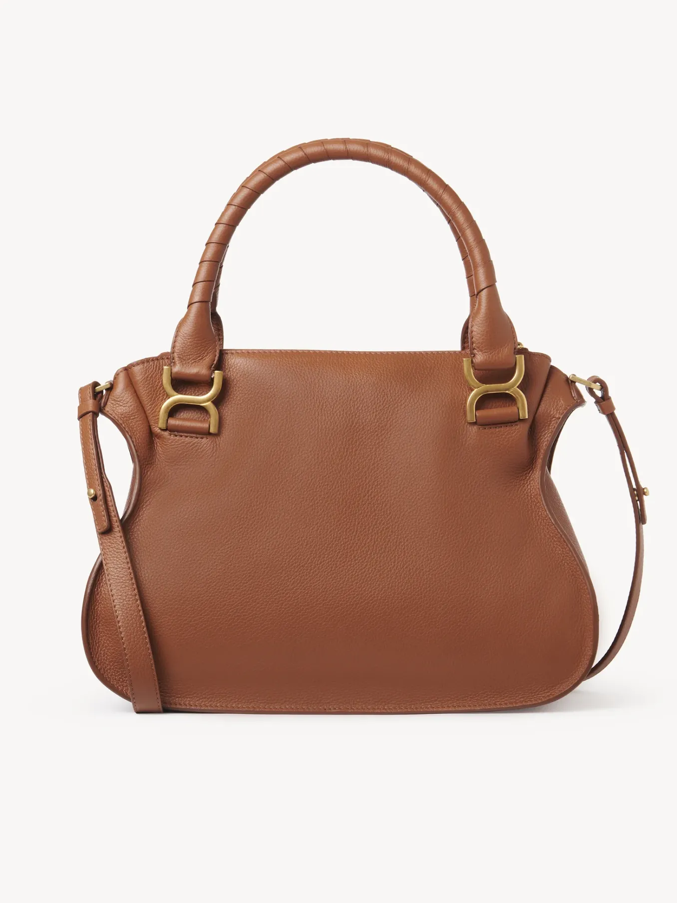 Sacs À Bandoulière-Chloé Sac Double Porte Marcie Tan