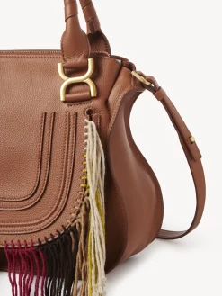Sacs À Bandoulière-Chloé Sac Double Porte Marcie Tan