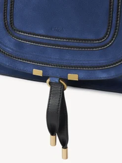 Sacs À Bandoulière-Chloé Sac Double Porte Marcie Deep Denim