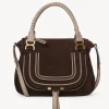 Sacs À Bandoulière-Chloé Sac Double Porte Marcie Pure Brown