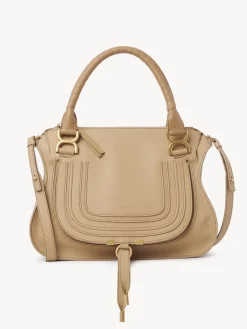 Sacs À Bandoulière-Chloé Sac Double Porte Marcie Milky Brown