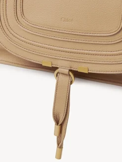 Sacs À Bandoulière-Chloé Sac Double Porte Marcie Milky Brown