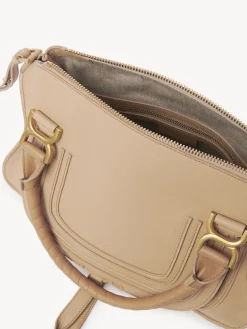 Sacs À Bandoulière-Chloé Sac Double Porte Marcie Milky Brown
