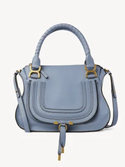 Sacs À Bandoulière-Chloé Sac Double Porte Marcie Shady Cobalt