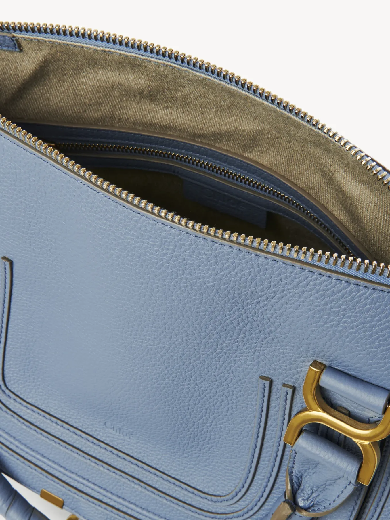 Sacs À Bandoulière-Chloé Sac Double Porte Marcie Shady Cobalt