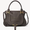 Sacs À Bandoulière-Chloé Sac Double Porte Marcie Bold Brown