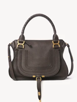Sacs À Bandoulière-Chloé Sac Double Porte Marcie Bold Brown
