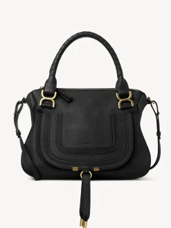 Sacs À Bandoulière-Chloé Sac Double Porte Marcie Noir