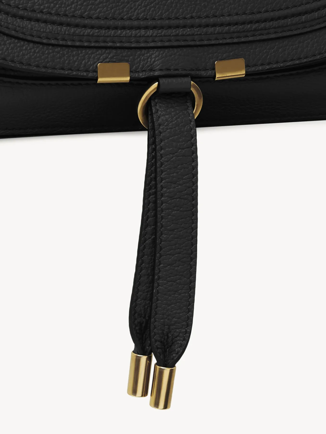 Sacs À Bandoulière-Chloé Sac Double Porte Marcie Noir