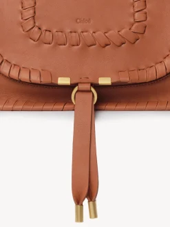 Sacs À Bandoulière-Chloé Sac Double Porte Marcie Henna Orange