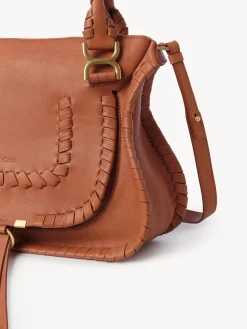 Sacs À Bandoulière-Chloé Sac Double Porte Marcie Henna Orange