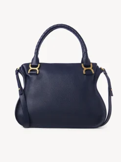 Sacs À Bandoulière-Chloé Sac Double Porte Marcie Iconic Navy