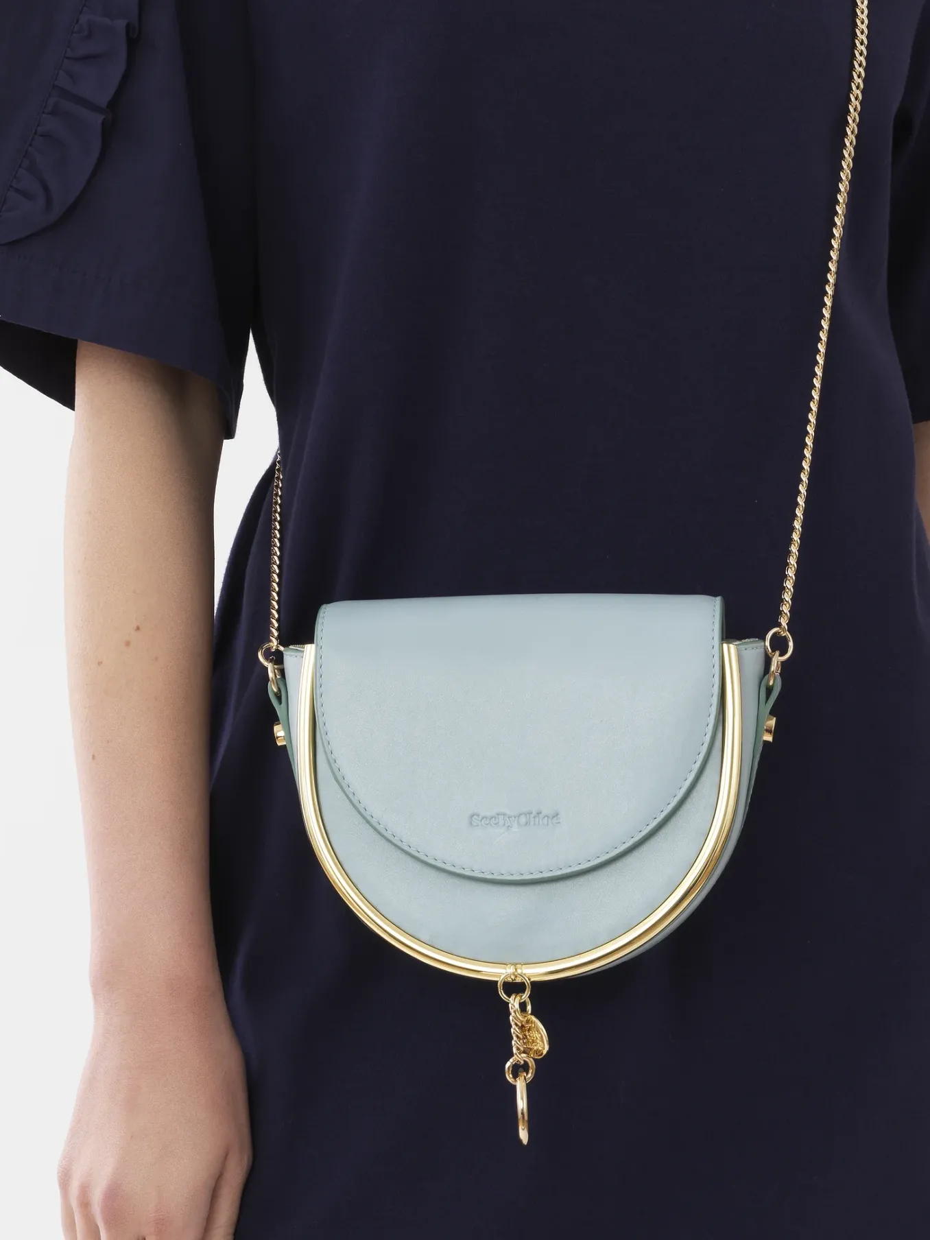 Sacs À Bandoulière-Chloé Sac Du Soir Mara Sterling Blue