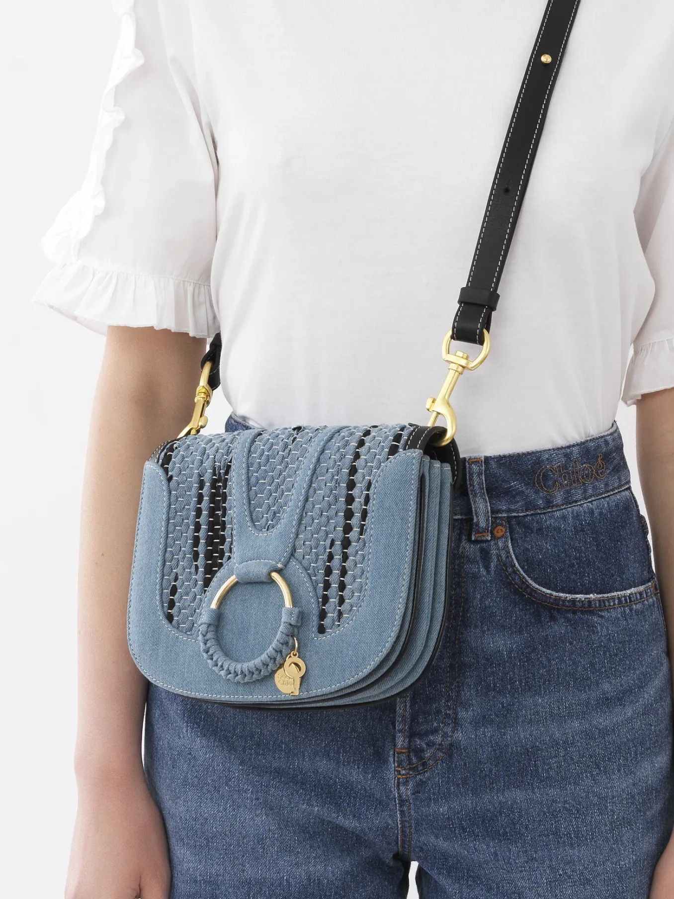 Sacs Porté Épaule-Chloé Sac Porte Épaule Hana Denim