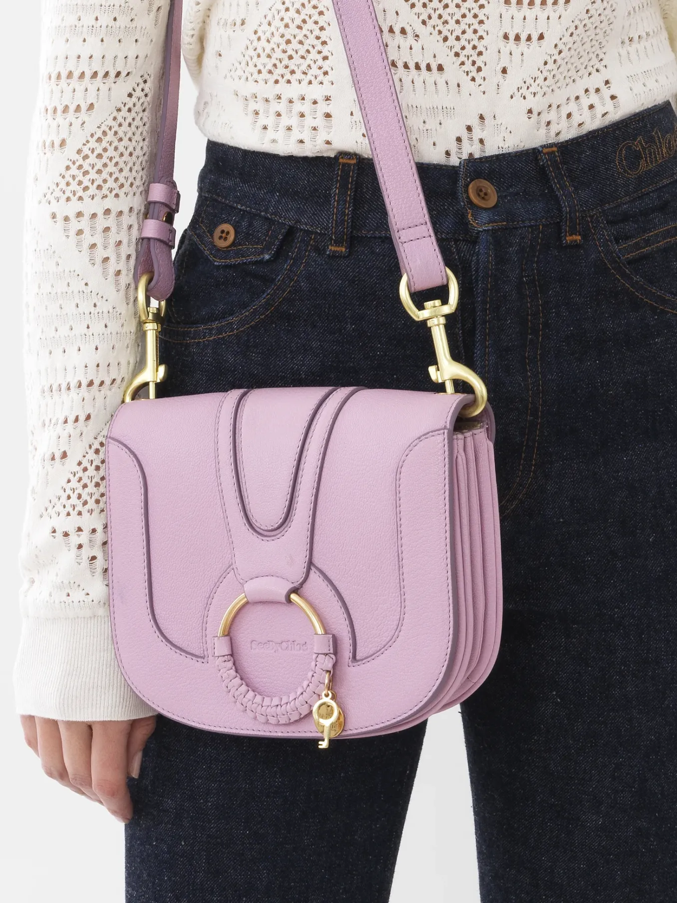 Sacs Porté Épaule-Chloé Sac Porte Épaule Hana Lavender Mist