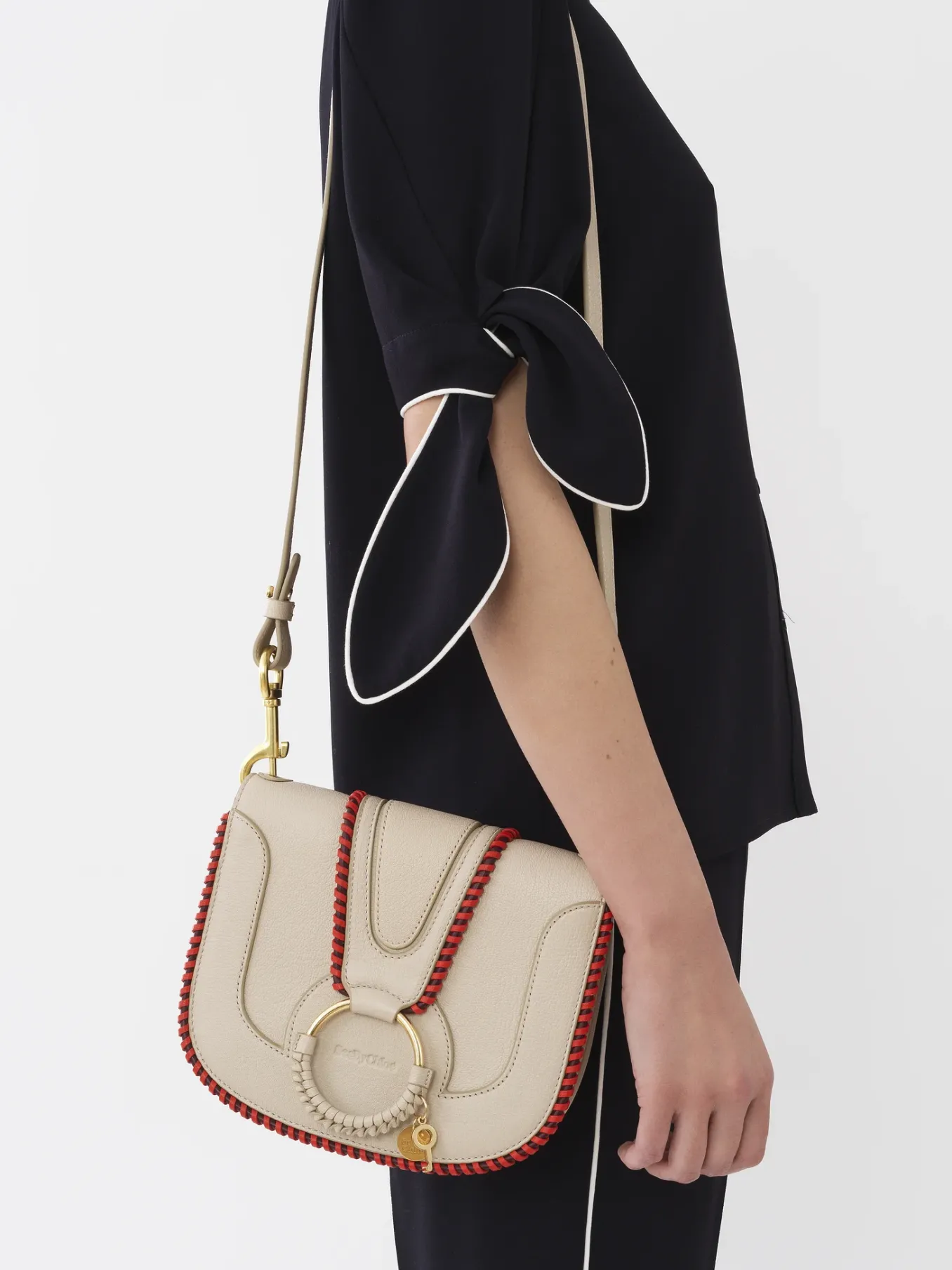 Sacs Porté Épaule-Chloé Sac Porte Épaule Hana Cement Beige
