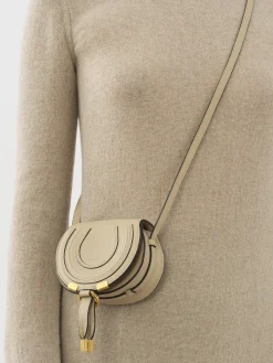 Sacs À Bandoulière-Chloé Sac Porte Épaule Marcie Nano Root Beige