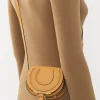 Sacs À Bandoulière-Chloé Sac Porte Épaule Marcie Nano Tan Apricot