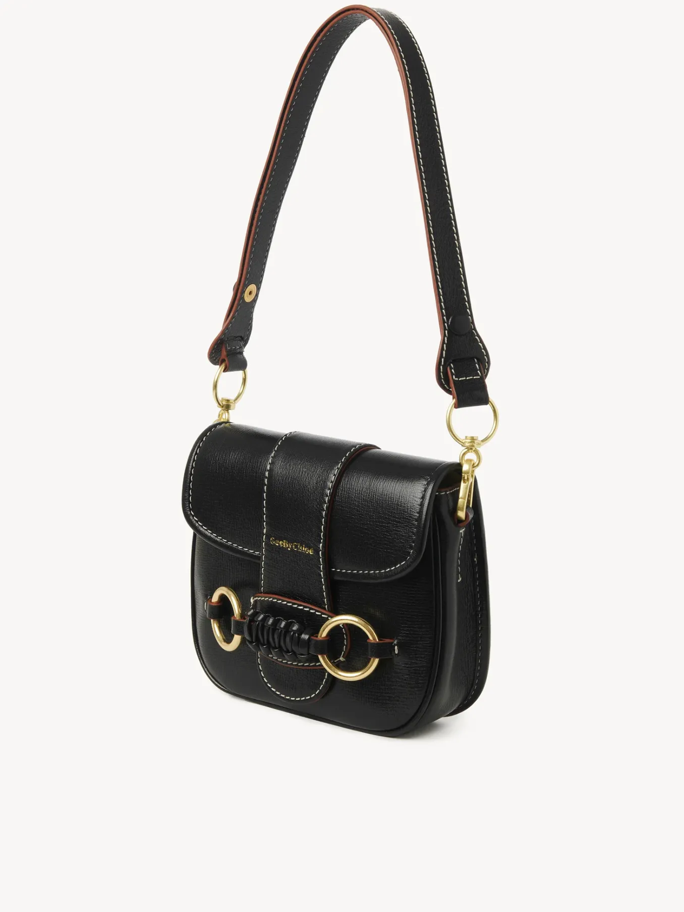 Sacs Porté Épaule-Chloé Sac Porte Épaule Saddie Noir