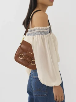 Sacs Porté Épaule-Chloé Sac Porte Épaule Saddie Caramello