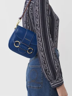 Sacs Porté Épaule-Chloé Sac Porte Épaule Saddie Eternity Blue