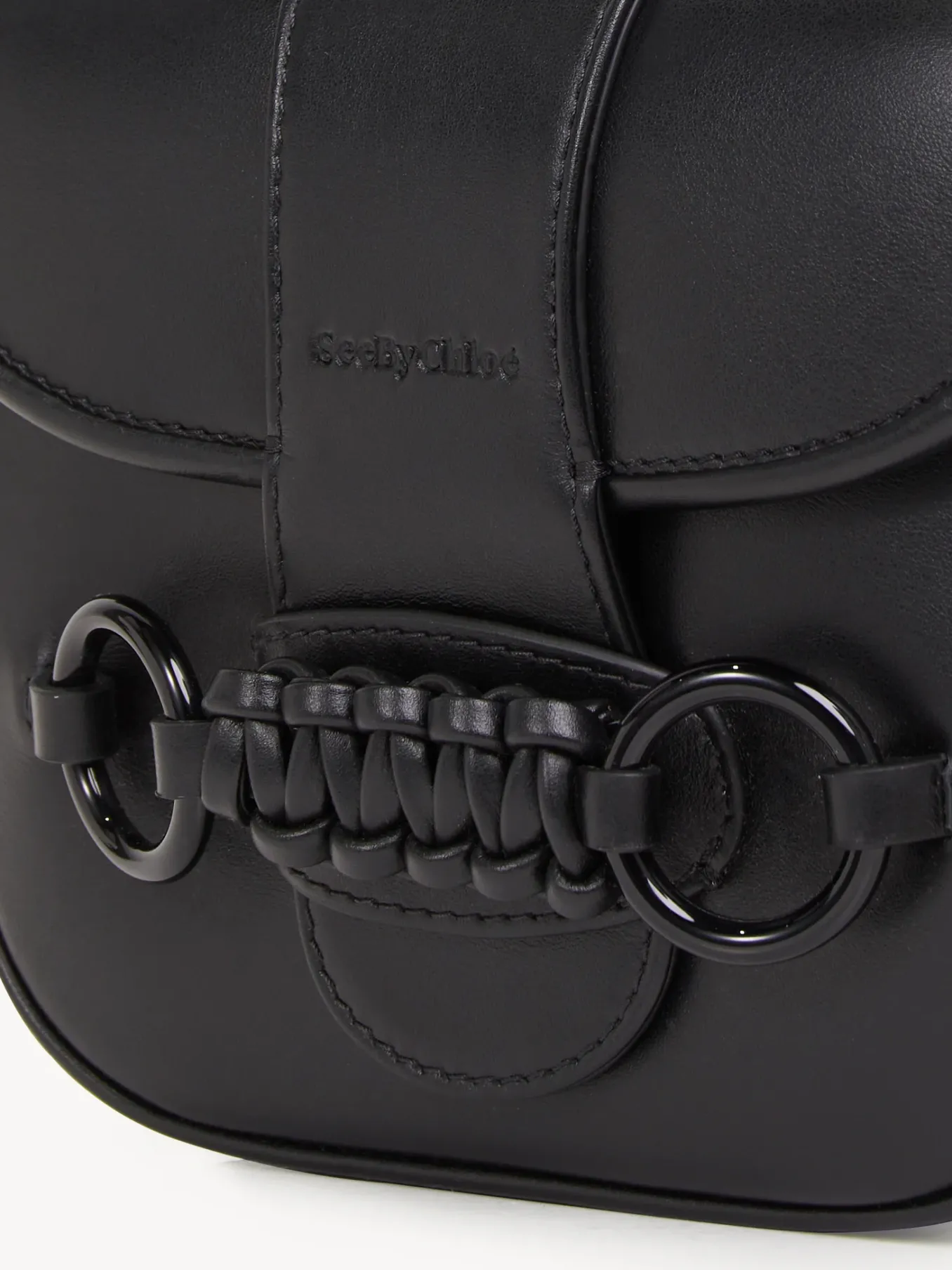 Sacs Porté Épaule-Chloé Sac Porte Épaule Saddie Noir