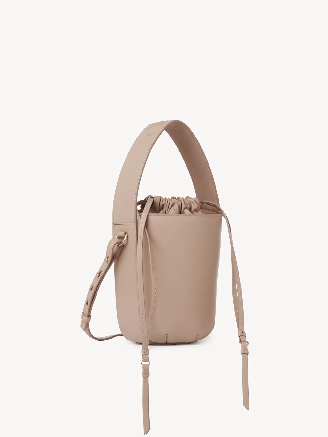Sacs Porté Épaule-Chloé Sac Seau Chloe Sense Powder Beige
