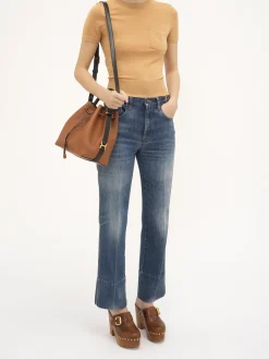 Sacs À Bandoulière-Chloé Sac Seau Marcie Tan