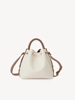 Sacs À Bandoulière-Chloé Sac Seau Marcie Misty Ivory
