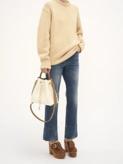 Sacs À Bandoulière-Chloé Sac Seau Marcie Misty Ivory
