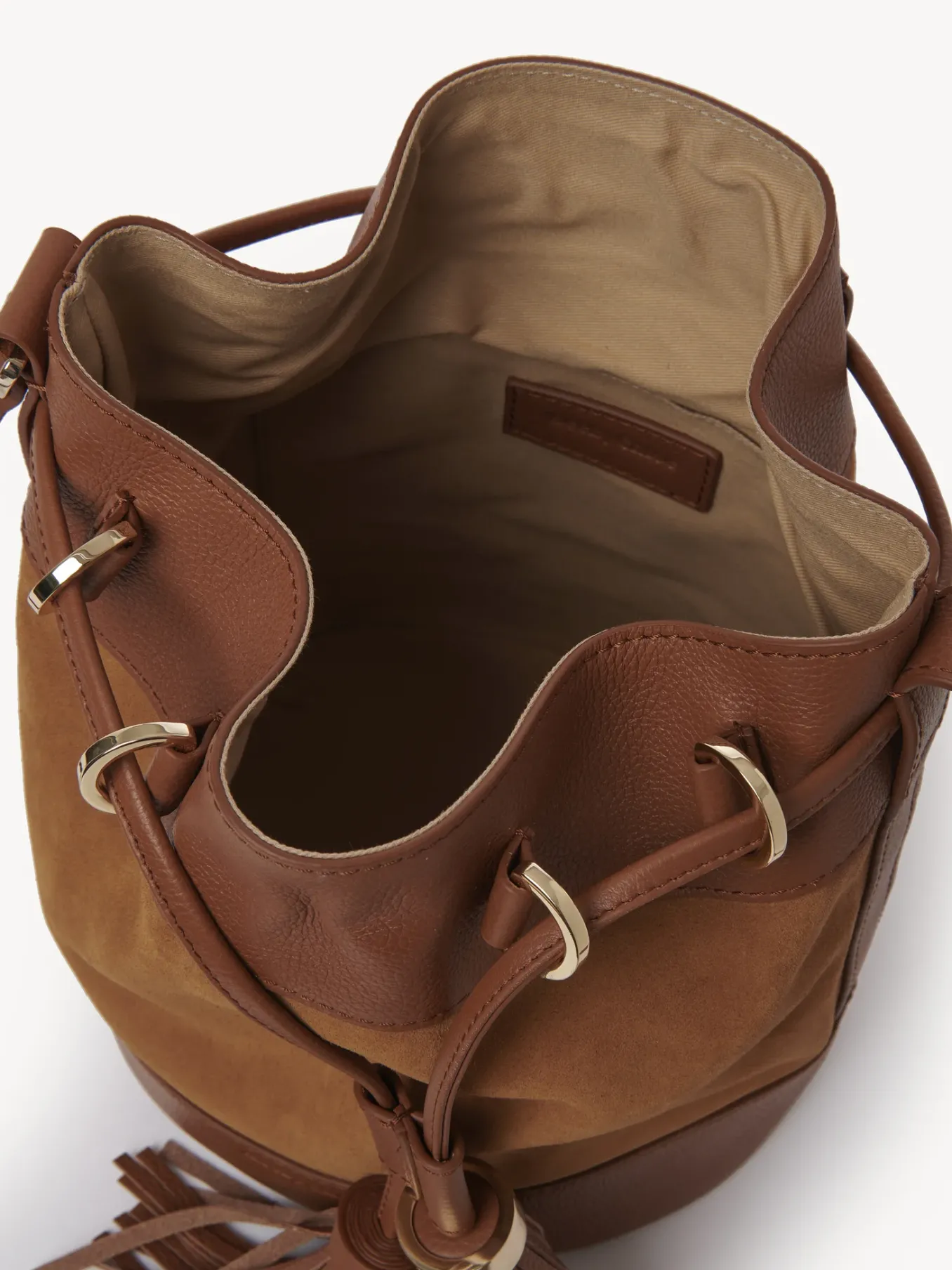 Sacs Porté Épaule-Chloé Sac Seau Vicki Caramello