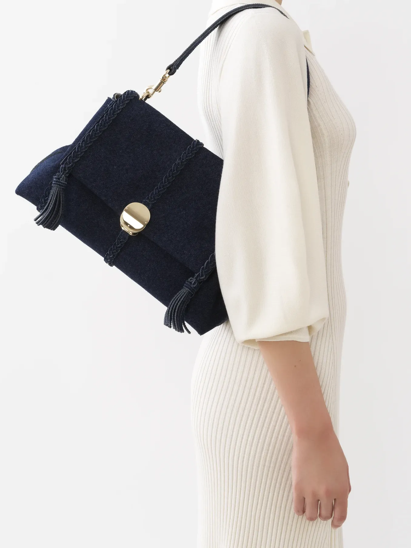 Denim-Chloé Sac Souple Porte Épaule Penelope Denim