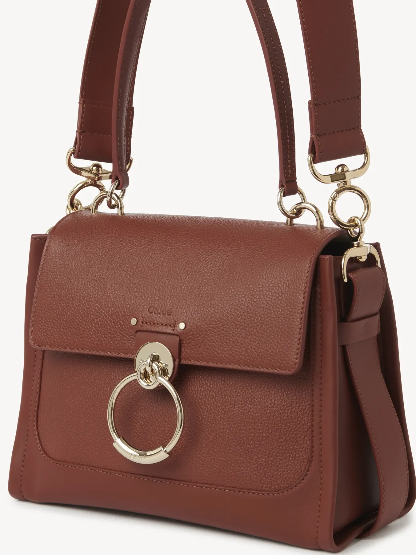 Sacs À Bandoulière-Chloé Sac Tess Day Sepia Brown