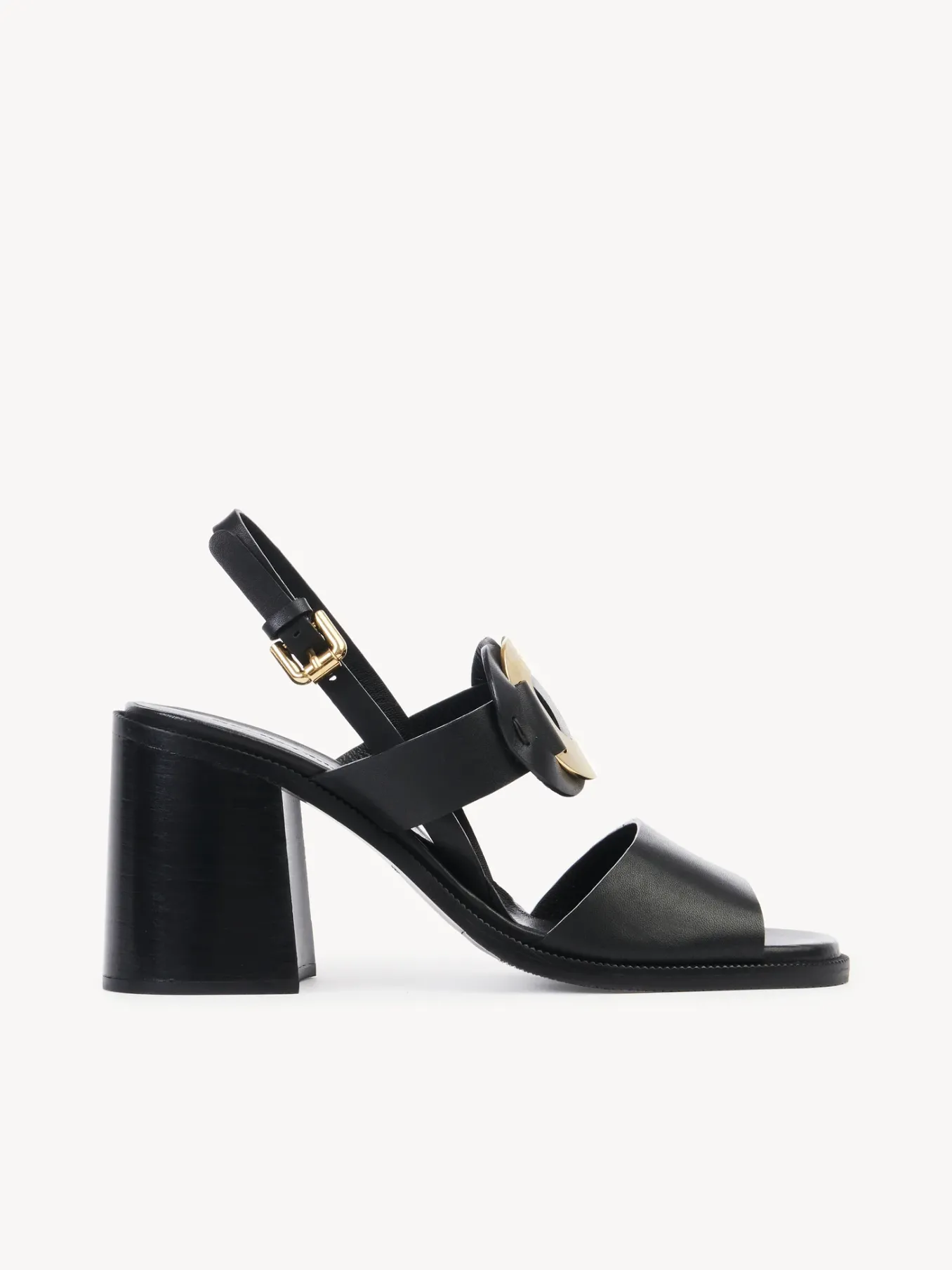 Sandales Et Espadrilles-Chloé Sandales A Talon Chany Noir