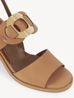 Sandales Et Espadrilles-Chloé Sandales A Talon Chany Cuoio