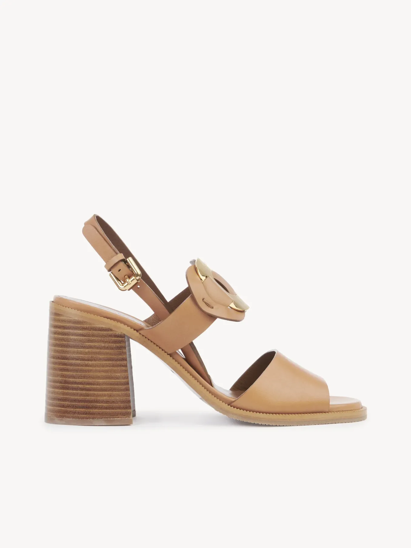 Sandales Et Espadrilles-Chloé Sandales A Talon Chany Cuoio