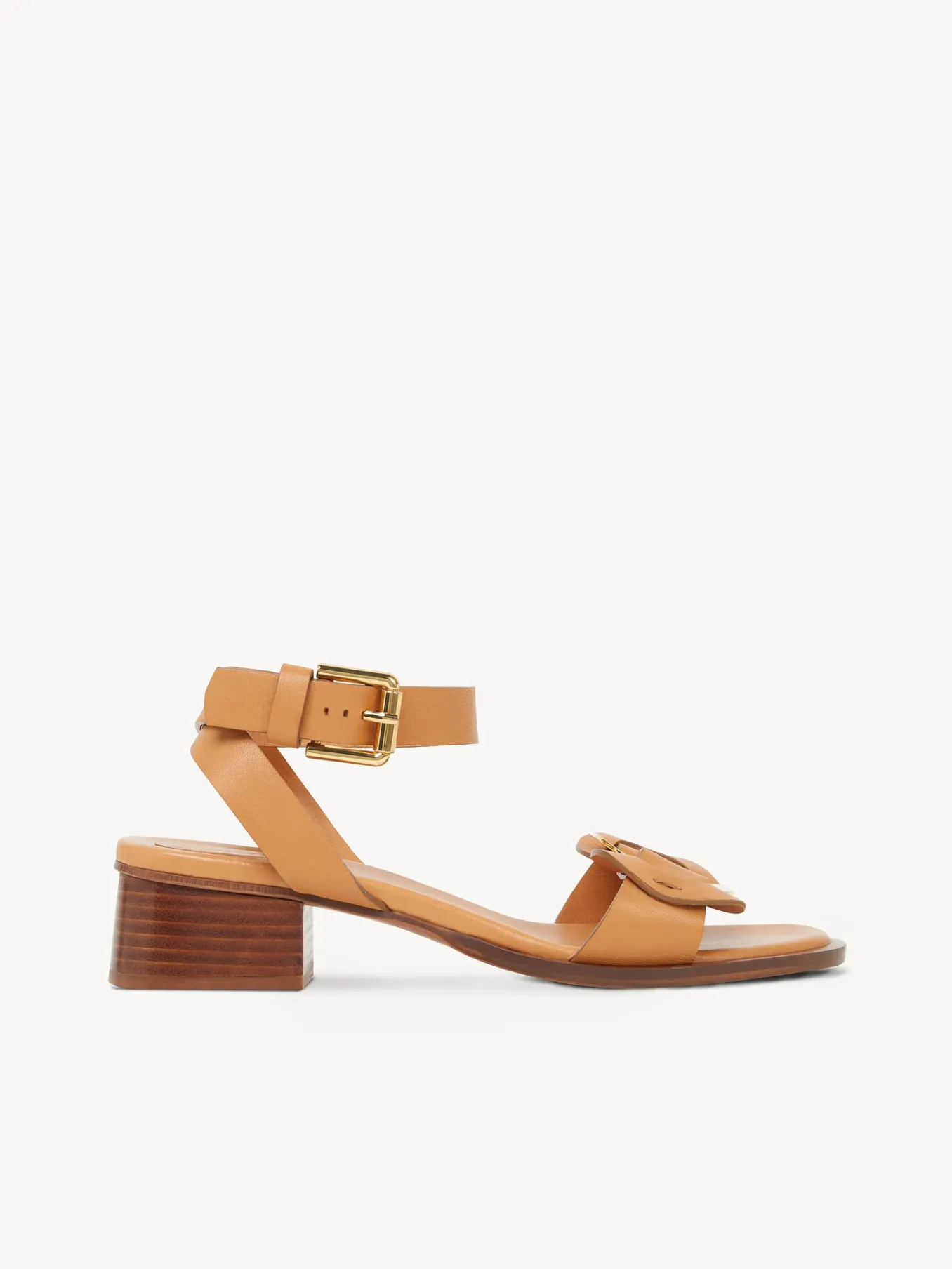 Sandales Et Espadrilles-Chloé Sandales A Talon Chany Cuoio