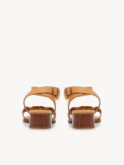 Sandales Et Espadrilles-Chloé Sandales A Talon Chany Cuoio