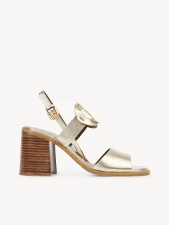 Sandales Et Espadrilles-Chloé Sandales A Talon Chany Platino
