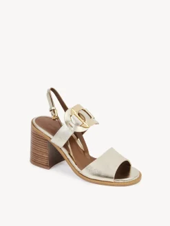 Sandales Et Espadrilles-Chloé Sandales A Talon Chany Platino