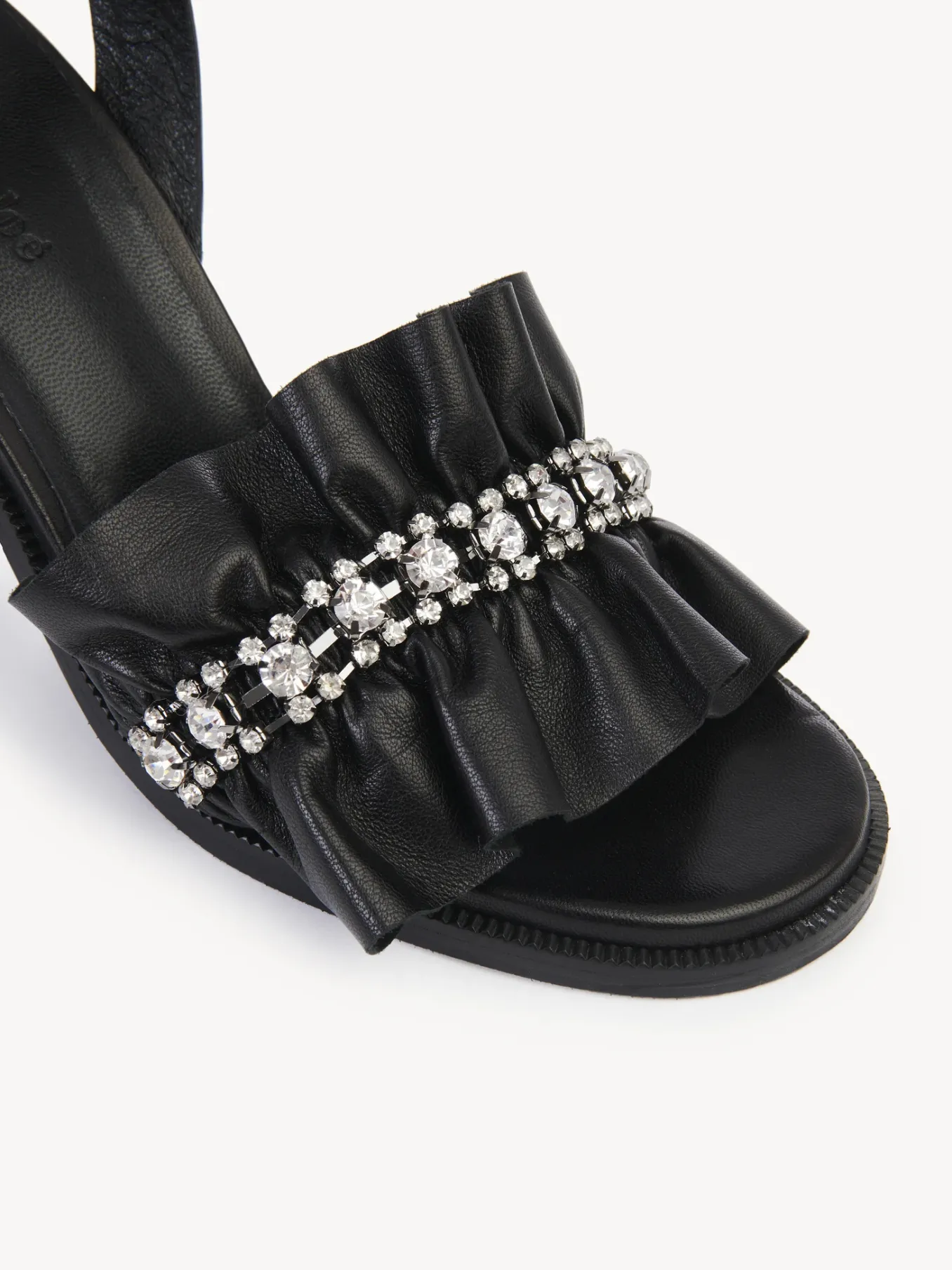 Sandales Et Espadrilles-Chloé Sandales A Talon Mollie Noir